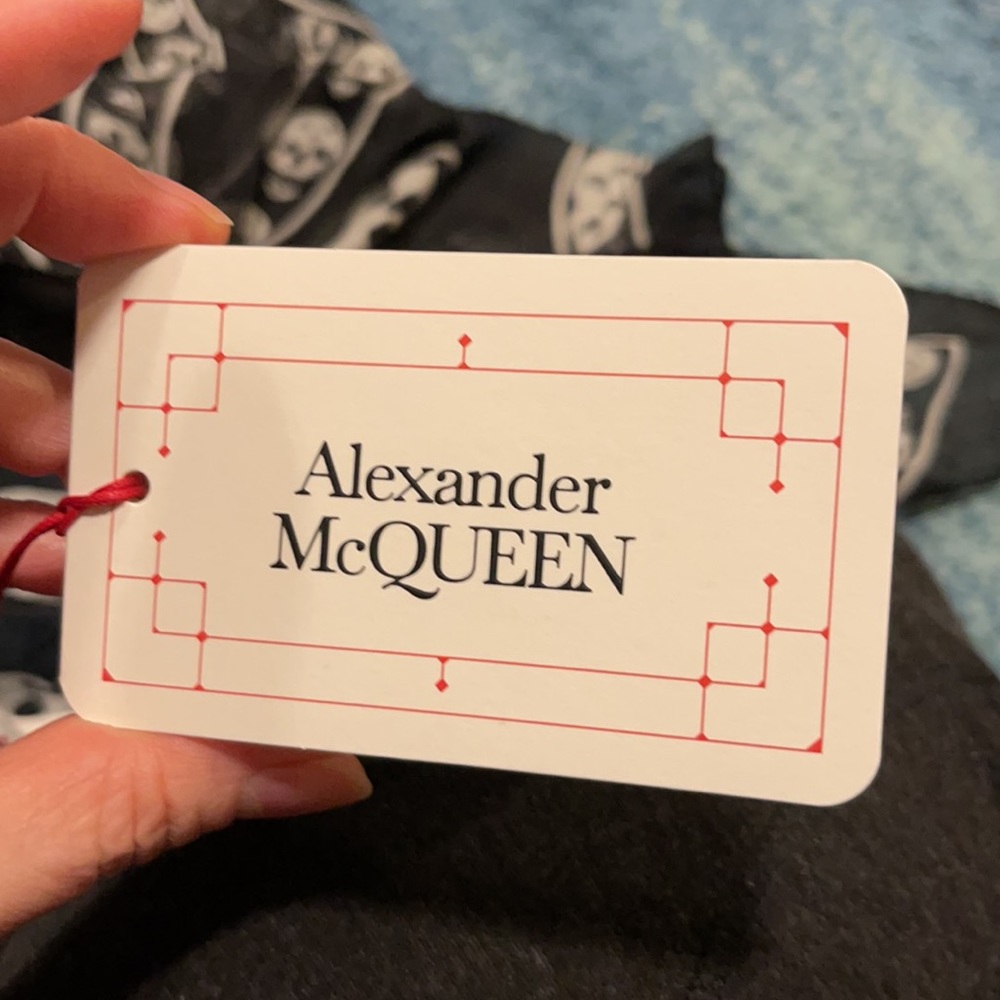 Alexander McQueen Printed Silk-chiffon Scarf NWT - Picture 4 of 8